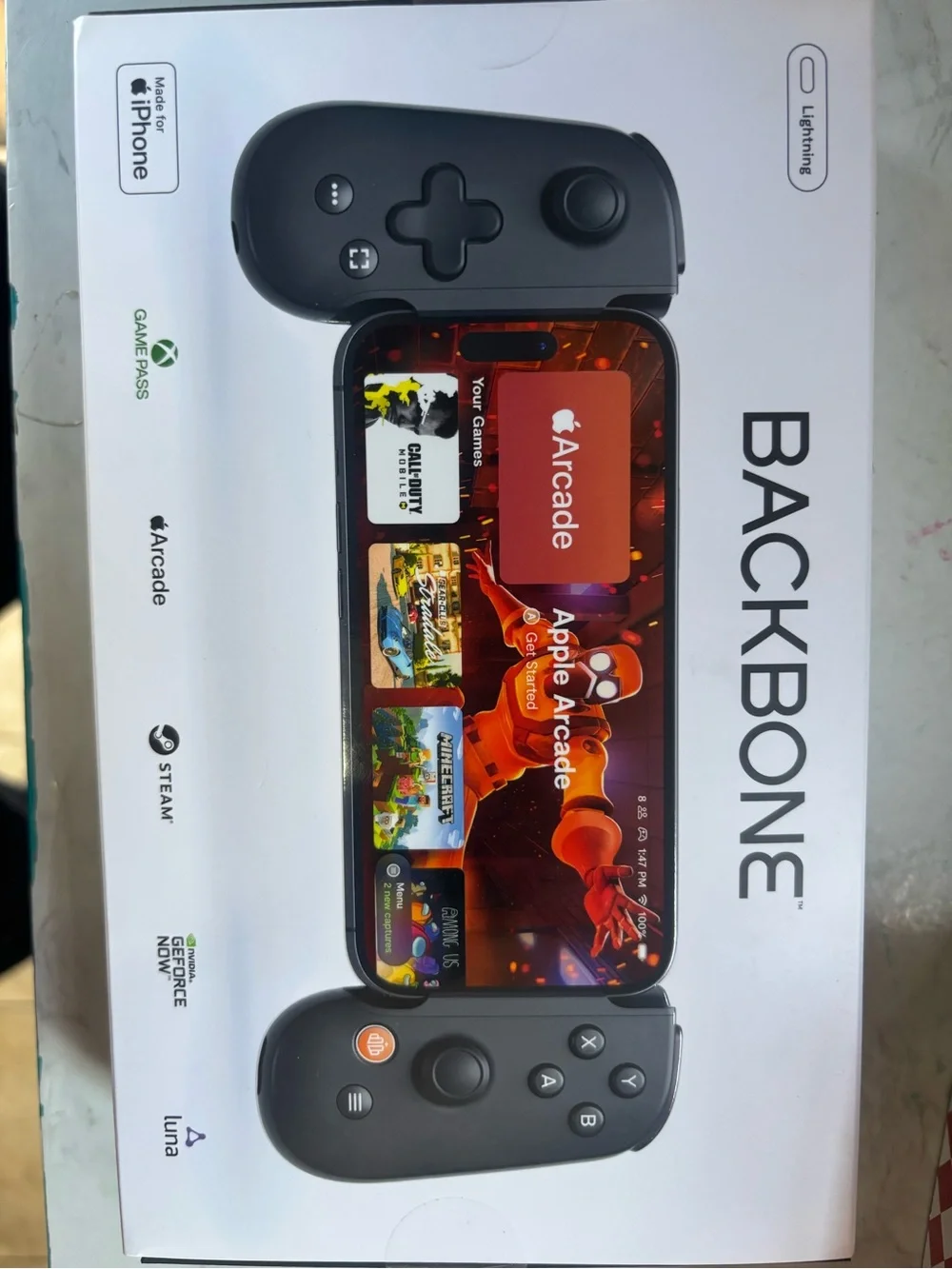 Mobile Gaming Controller for iPhone - Black